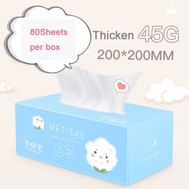 Reusable Pure Cotton Dry Baby Wipes , Ultra Soft Dry Wipes For Newborns