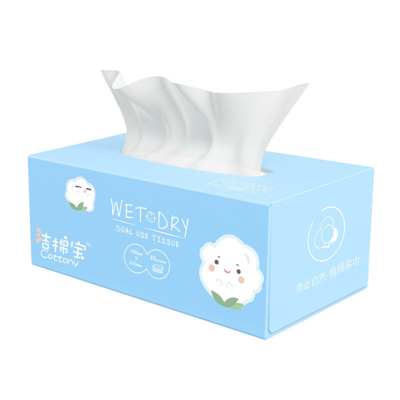Reusable Pure Cotton Dry Baby Wipes , Ultra Soft Dry Wipes For Newborns